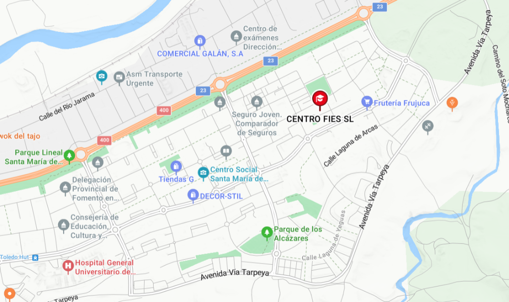Mapa de localización de Centro FIES SL en Toledo